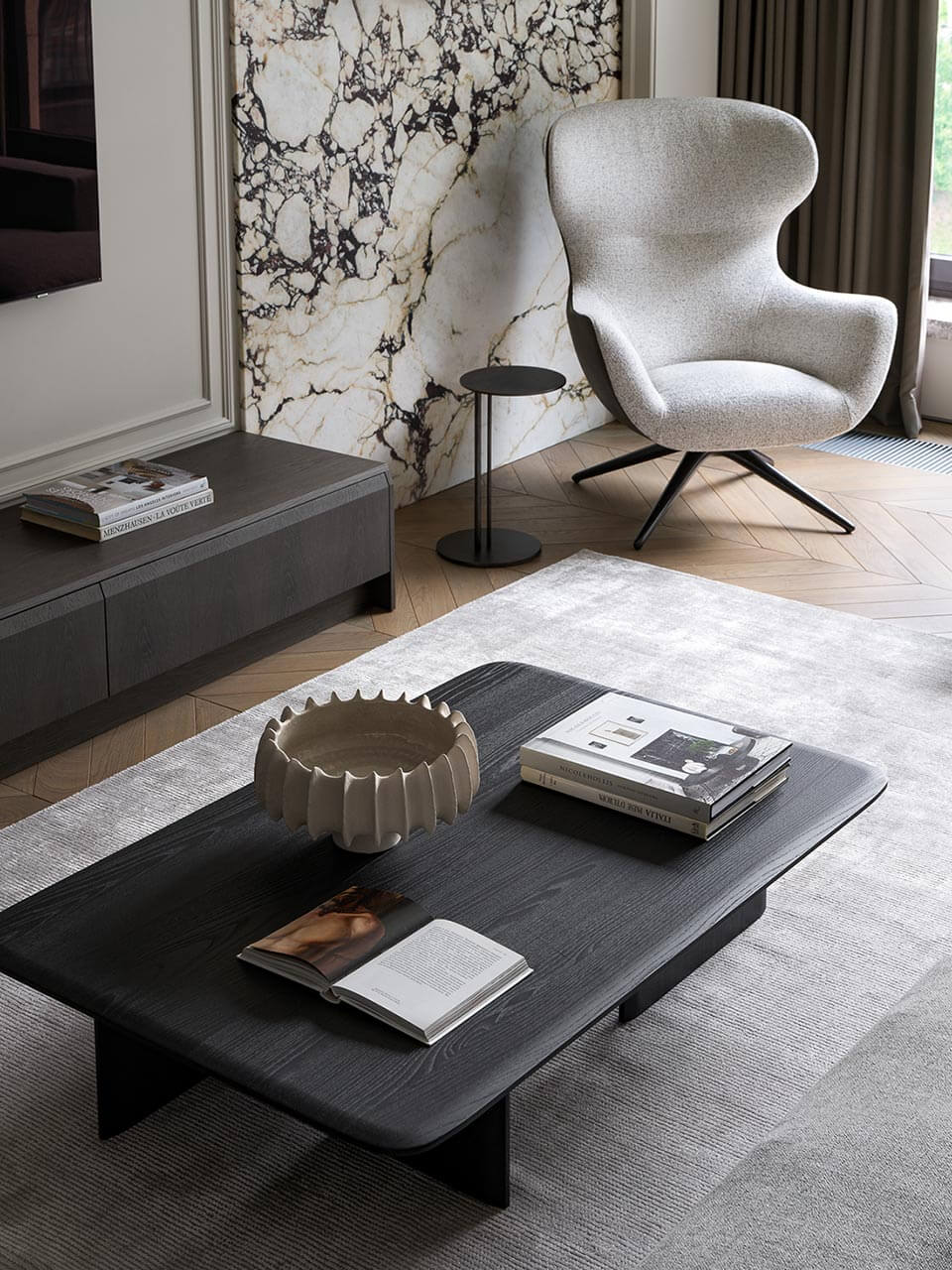 Индийский ковёр из шерсти и арт-шёлка MURUGAN